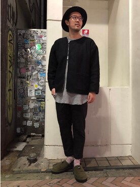 「アイテム（ブルゾン）」を使った、naouさん（メンズ・182cm・30代）の秋コーディネート