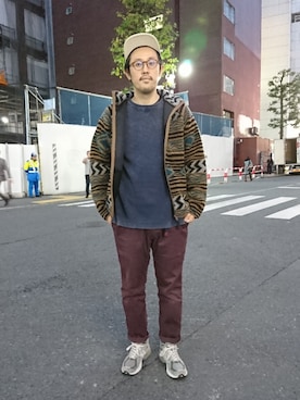 「アイテム（ブルゾン）」を使った、naouさん（メンズ・182cm・30代）の秋コーディネート
