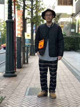 「アイテム（ブルゾン）」を使った、naouさん（メンズ・182cm・30代）の秋コーディネート