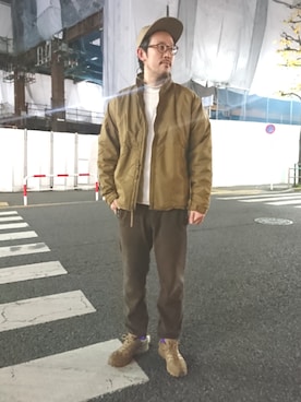 naouさん（メンズ・182cm）の冬コーディネート