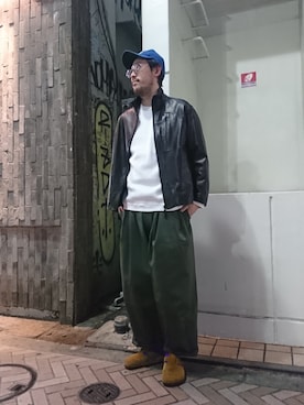 「is-ness（イズネス）のアイテム」を使った、naouさん（メンズ・182cm）の冬コーディネート