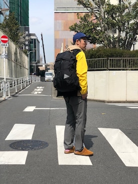 「and wander（アンドワンダー）のアイテム（パンツ）」を使った、naouさん（メンズ・182cm）の春コーディネート