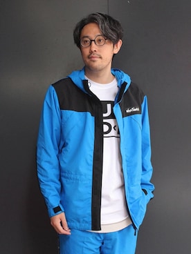「WILD THINGS（ワイルドシングス）のアイテム（マウンテンパーカー）」を使った、naouさん（メンズ・182cm）の夏コーディネート