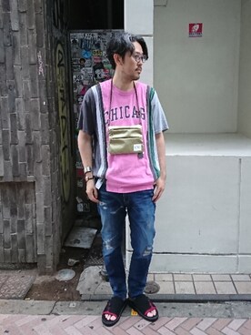 naouさん(メンズ・182cm)の夏コーディネート