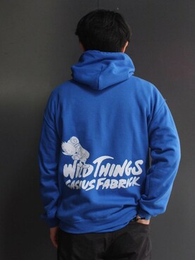 「WILD THINGS（ワイルドシングス）のアイテム（パーカー）」を使った、naouさん（メンズ・182cm）の夏コーディネート