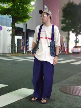 naouさん（メンズ・182cm）の夏コーディネート