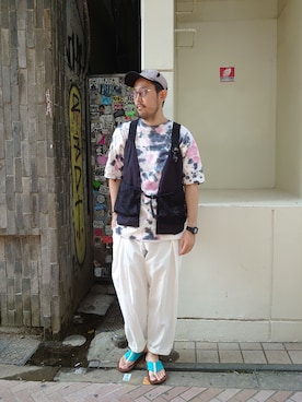 naouさん(メンズ・182cm)の夏コーディネート