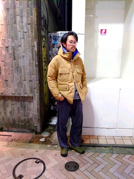 「Gramicci（グラミチ）のアイテム（スウェット）」を使った、naouさん（メンズ・182cm）の秋コーディネート