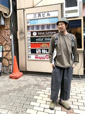 naouさん(メンズ・182cm)の冬コーディネート