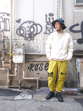 naouさん（メンズ・182cm）の冬コーディネート