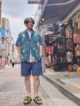 「TIGRE BROCANTE（ティグルブロカンテ）のアイテム」を使った、naouさん（メンズ・182cm）の夏コーディネート