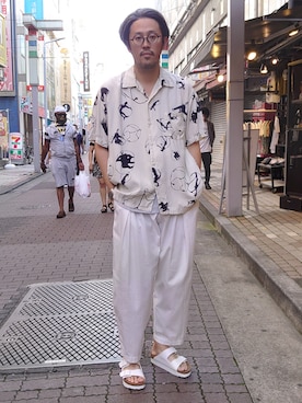 「TIGRE BROCANTE（ティグルブロカンテ）のアイテム」を使った、naouさん（メンズ・182cm）の夏コーディネート