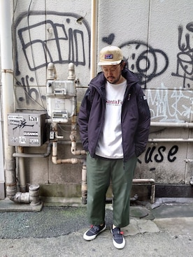 「is-ness（イズネス）のアイテム」を使った、naouさん（メンズ・182cm）の秋コーディネート