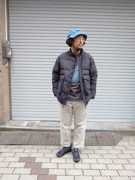 「COBRA CAPS（コブラキャップス）のアイテム（帽子）」を使った、naouさん（メンズ・182cm）の冬コーディネート