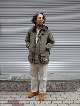 and wander × Barbour/アンドワンダー × バブアー Barbour rip jacket