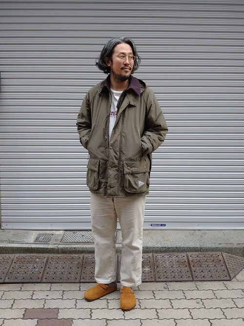 and wander ✖️ BARBOUR shirt Jacket バブアー-
