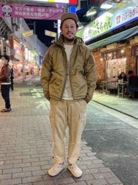 「BEYOND（ビヨンド）のアイテム（ジャケット/アウター）」を使った、naouさん（メンズ・182cm）の冬コーディネート