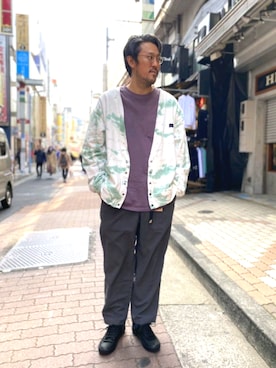 「AlexanderLeeChang（アレキサンダーリーチャン）のアイテム（シューズ）」を使った、naouさん（メンズ・182cm）の春コーディネート