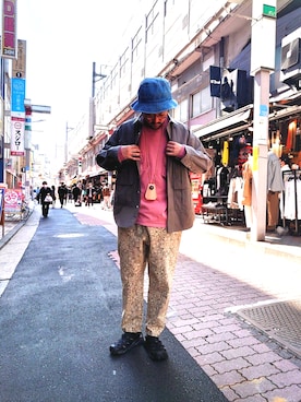 「MANASTASH（マナスタッシュ）のアイテム（キーケース/キーアクセサリー）」を使った、naouさん（メンズ・182cm）の春コーディネート