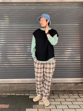「COBRA CAPS（コブラキャップス）のアイテム」を使った、naouさん（メンズ・182cm）の春コーディネート
