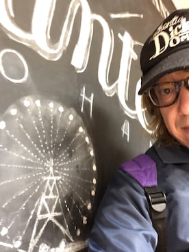 「FELCO（フェルコ）のアイテム（ナイロンジャケット）」を使った、TinyRoomSewingさん（メンズ・172cm）の冬コーディネート