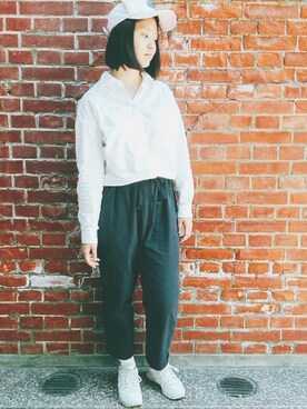 「NBA（エヌビーエー）のアイテム（帽子）」を使った、Aurelianさん（レディース・158cm）の夏コーディネート