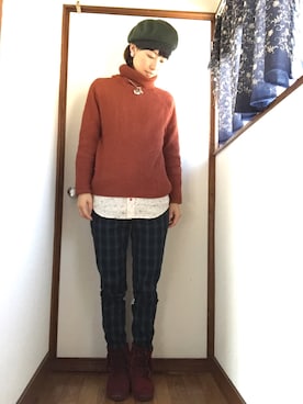 komunonさん（レディース・166cm）の冬コーディネート