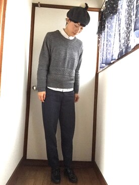 「present（プレゼント）のアイテム（シューズ）」を使った、komunonさん（レディース・166cm）の冬コーディネート