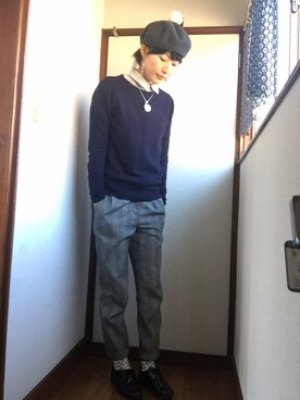 「present（プレゼント）のアイテム（シューズ）」を使った、komunonさん（レディース・166cm）の冬コーディネート