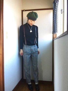 「present（プレゼント）のアイテム（シューズ）」を使った、komunonさん（レディース・166cm）の冬コーディネート