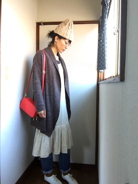 「chou chou de maman（シュシュドママン）のアイテム」を使った、komunonさん（レディース・166cm）の春コーディネート