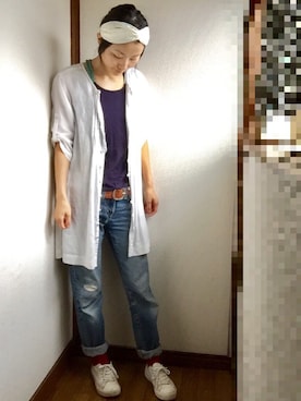 「chou chou de maman（シュシュドママン）のアイテム」を使った、komunonさん（レディース・166cm）の夏コーディネート