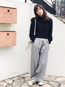 瀬戸晴加さん(レディース・158cm)の冬コーディネート