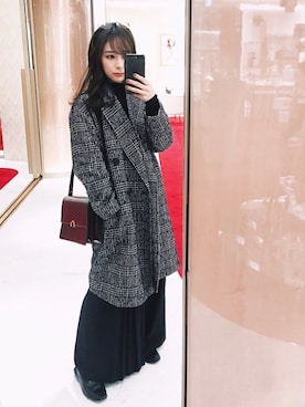 「FEMIND TOKYO」｜瀬戸晴加さん（レディース・158cm）の冬コーディネート
