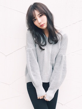 「FEMIND TOKYO」｜瀬戸晴加さん（レディース・158cm）の冬コーディネート