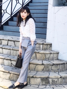 「ぺプラム」｜「アイテム（その他）」を使った、瀬戸晴加さん（レディース・158cm）の冬コーディネート