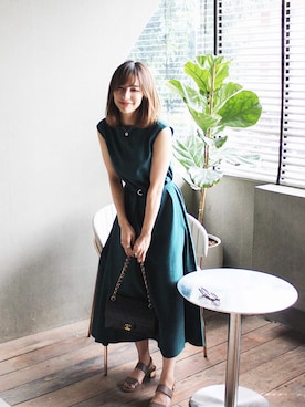 「158cm」｜「アイテム（その他）」を使った、瀬戸晴加さん（レディース・158cm）の夏コーディネート