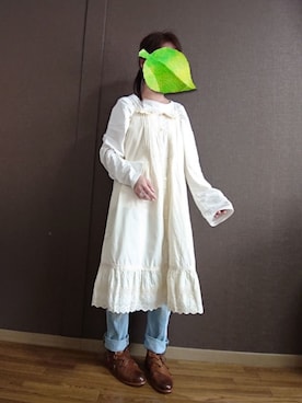 「sakishimatokyo（サキシマトーキョー）のアイテム（アクセサリー）」を使った、やすは🌱さん（レディース・148cm）の春コーディネート