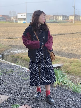 「アイテム（ブルゾン）」を使った、こはるさん（レディース・153cm・10代）の冬コーディネート