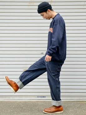 「ROTHCO（ロスコ）のアイテム（帽子）」を使った、WAIPERさん（メンズ・174cm）の冬コーディネート
