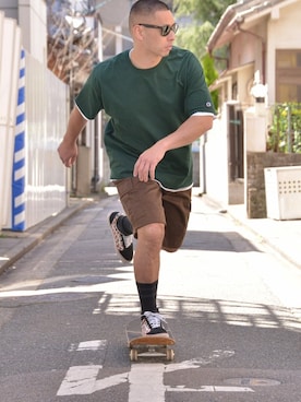 「スケートボード」｜WAIPERさん（メンズ・177cm）の春コーディネート