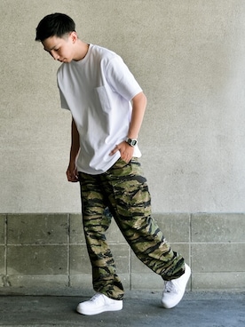 「白T」｜WAIPERさん（メンズ・174cm）の春コーディネート