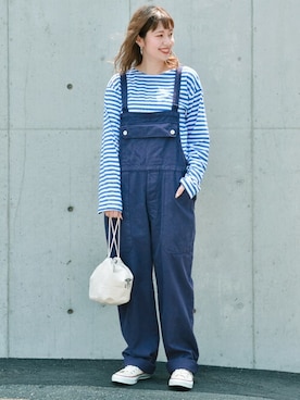 「WAIPER.inc（ワイパーインク）のアイテム（オールインワン・サロペット）」を使った、WAIPERさん（レディース・170cm）の春コーディネート