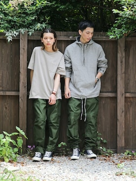 「BARNS（バーンズ）のアイテム」を使った、WAIPERさん（メンズ・174cm）の夏コーディネート