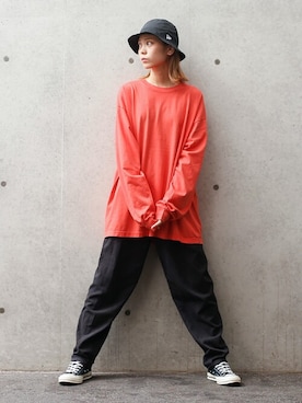 「ロングTシャツ」｜WAIPERさん（レディース・166cm）の夏コーディネート