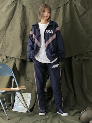 ARMY ipfu ネイビー ナイロンジャケット Amazon | [ノーマン] 米軍 U.S.ARMY IPFU フィットネス