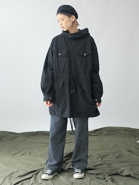 「ROTHCO（ロスコ）のアイテム（ハンチング/ベレー帽）」を使った、WAIPERさん（レディース・166cm）の夏コーディネート