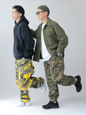 「ROTHCO（ロスコ）のアイテム」を使った、WAIPERさん（メンズ・174cm）の夏コーディネート