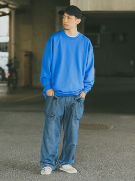 「WAIPER.inc（ワイパーインク）のアイテム（スウェット）」を使った、WAIPERさん（メンズ・174cm）の冬コーディネート