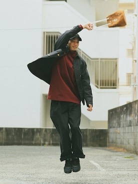 「CAMBER（キャンバー）のアイテム」を使った、WAIPERさん（メンズ・174cm）の冬コーディネート